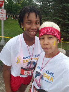 Kim and her oldest daughter, Kyndal, participated in the Race for the Cure Sarcoma this past month.