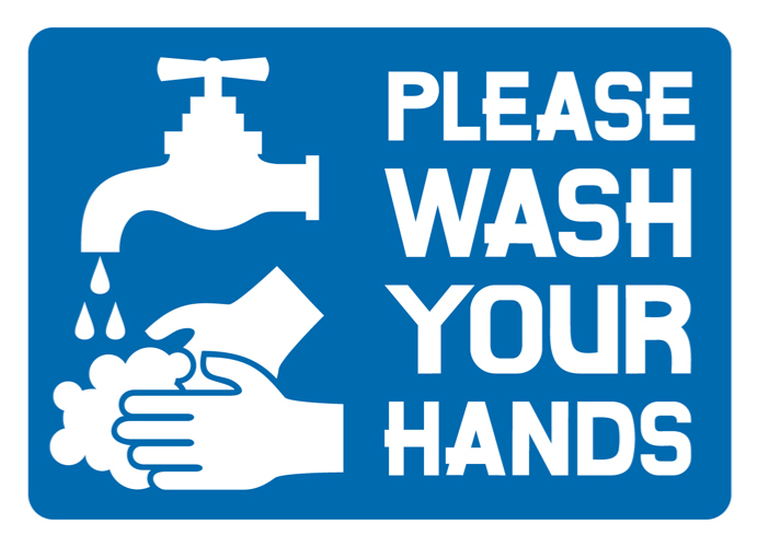 please wash your hands sign