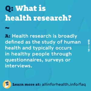 what is health research
